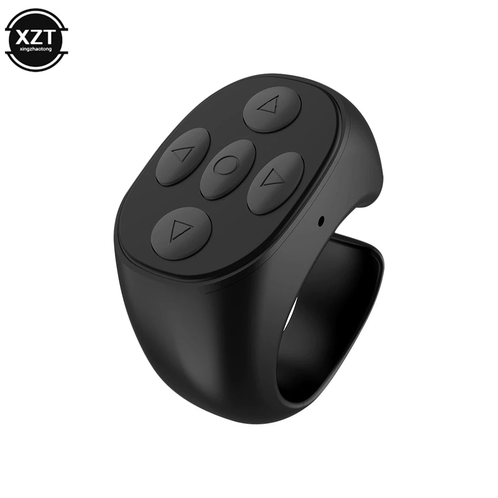 Bluetooth-compatible Fingertip Video Controller Page Flipping Device for Short Video Mobile Phone Remote Control Ring Controller