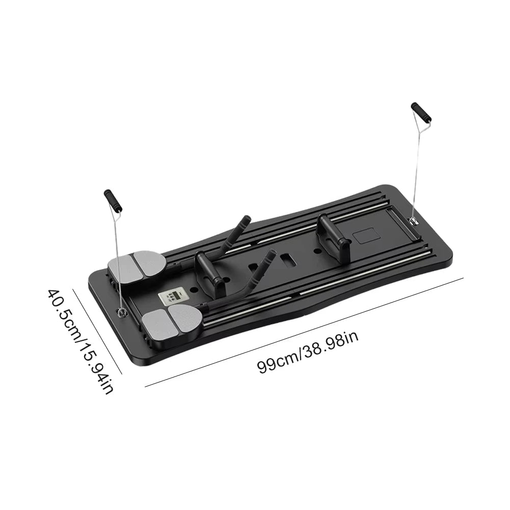 Multifunctional Fitness Board Exercise Machine Non Slip Abdominal Board Automatic Rebound Push Up Board with Timer for Home Gym