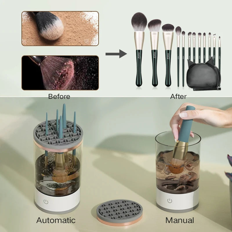 3 In 1 Electric Makeup Brush Cleaner  & Stand