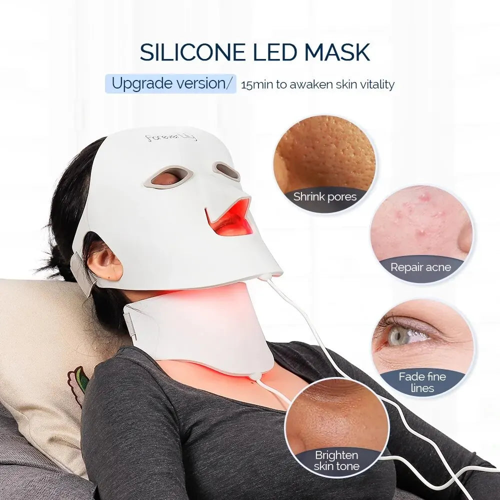 Foreverlily LED Silicone Face & Neck Mask