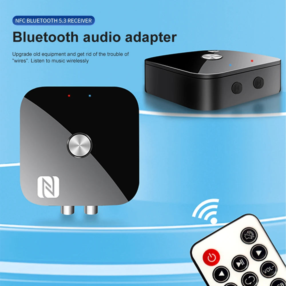 Bluetooth 5.3 Audio Receiver RCA 3.5mm AUX USB Stereo NFC BT 5.0 Wireless Adapter U-Disk With Mic For Car Kit Speaker Amplifier