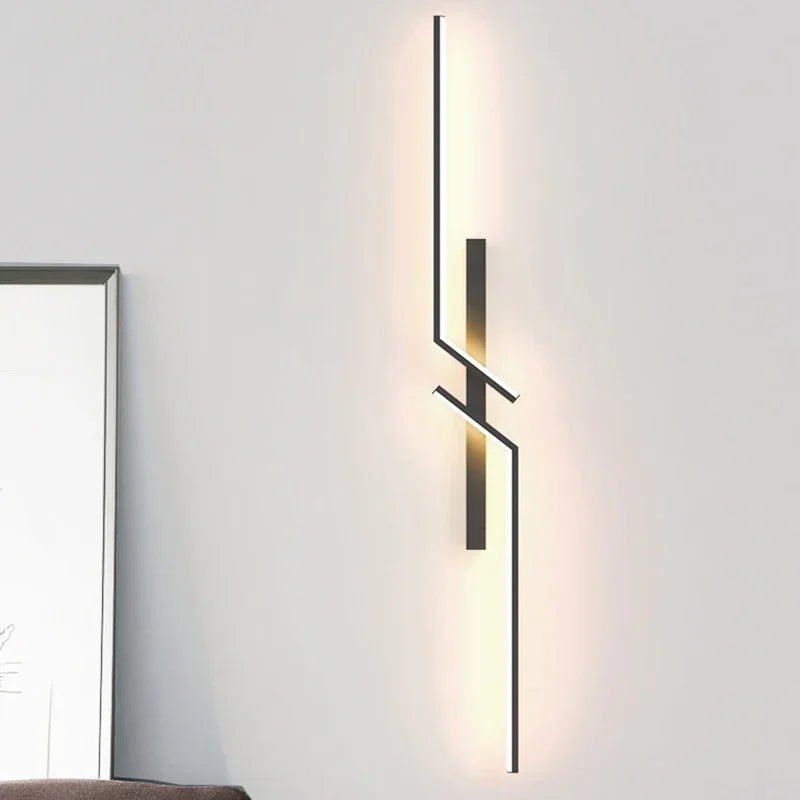 Sleek LED Wall Lamp - Minimalist Interior Illumination