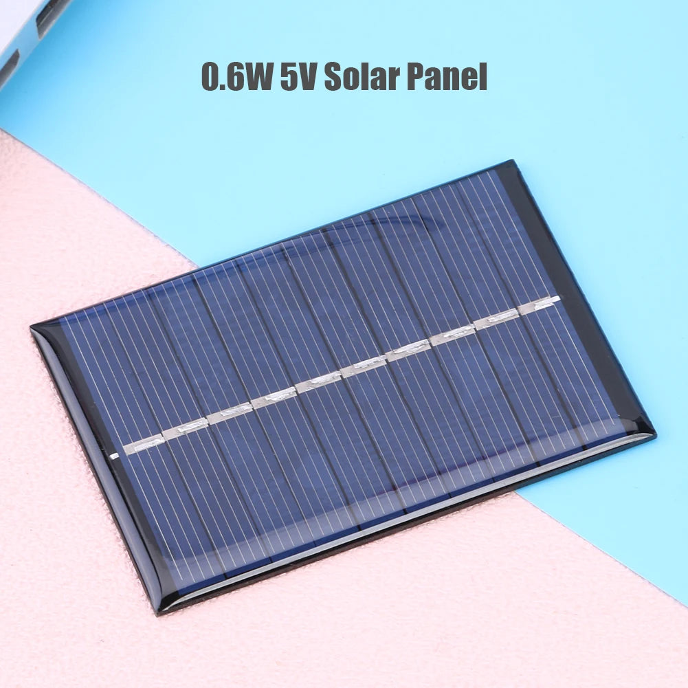 DIY 1.2W 5V 120mA Solar Panels Solar Cells Module Battery Charger Epoxy Plate for Street Advertising Courtyard Lamp Lighting