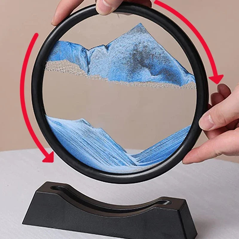 Nordic Style 3D Moving Sand Art Hourglass