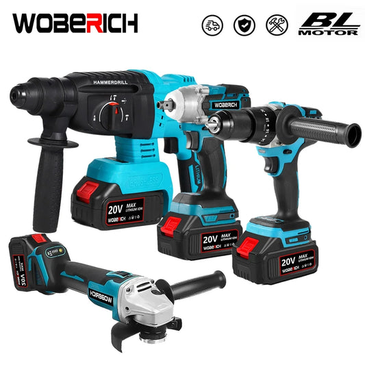 Brushless Electric Power Tool Combo Kit