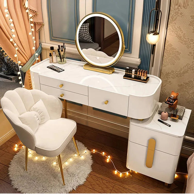 Luxury Chinese Jewelry Salon Dressing Table Set