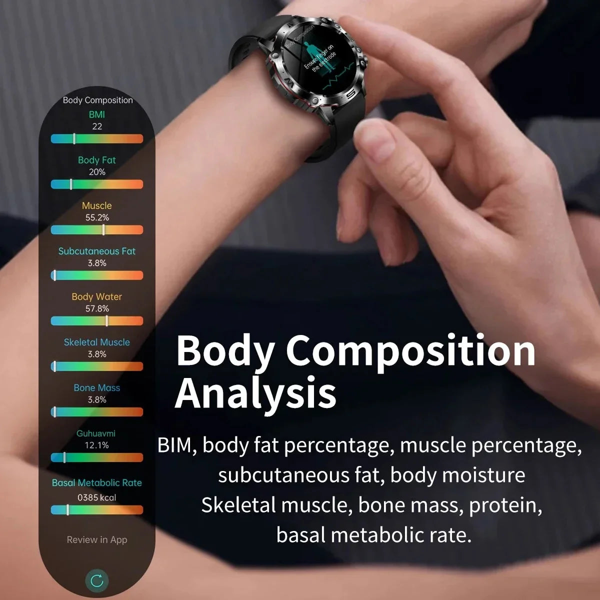 The 2024 New ECG+PPG Technology Integrated Smart Watch -  Blood Lipids Uric Acid Blood Glucose Smartwatch