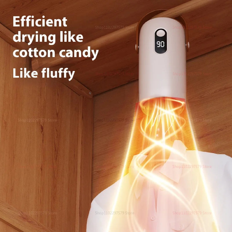 Mini Portable Foldable Electric Dryer Intelligent Timer Fast Drying Household Travel Cabinet with Drying Bag Compact Lightweight