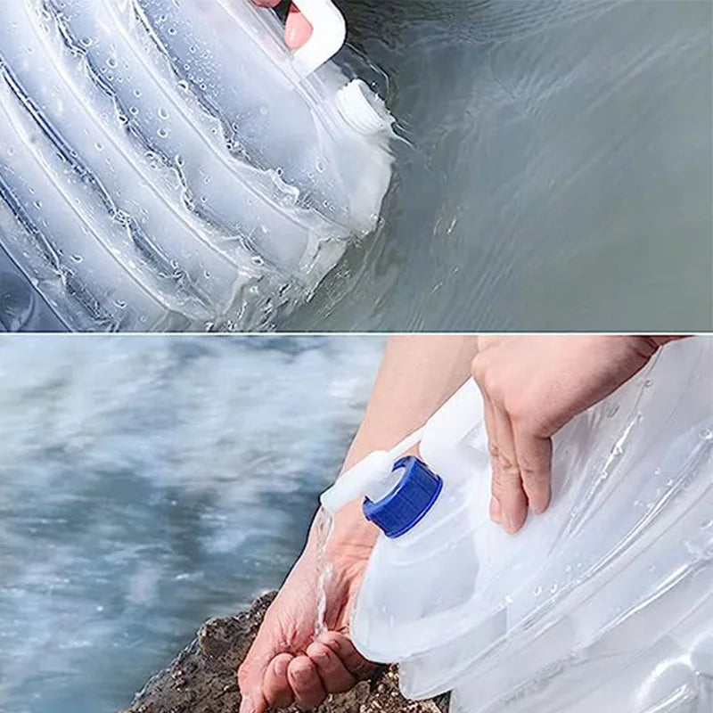 5/10/15L portable collapsible bucket emergency water storage collapsible tank Outdoor camping hiking vehicle