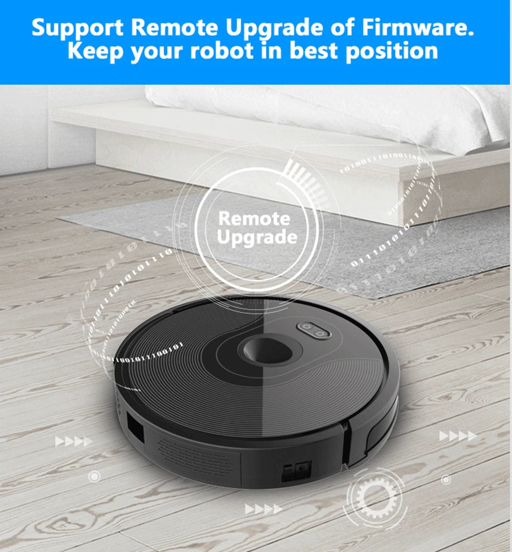 Smart Robot Cleaner ABIR,Smart Eye System, Software Virtual Blocker, APP Zone Cleaning, 6000PA suction, Smart Wet Mop for Home