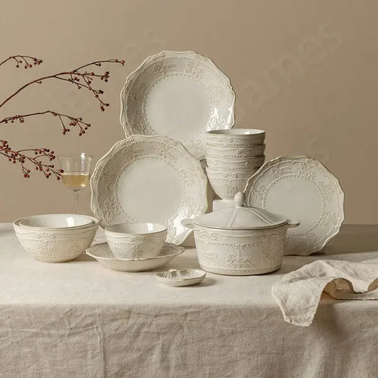 Nordic Style Ceramic Dinnerware - Classic Elegance