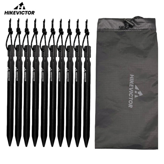 HIKEVICTOR 10Pcs/Lot 18cm Aluminium Alloy Camping Tent Pegs