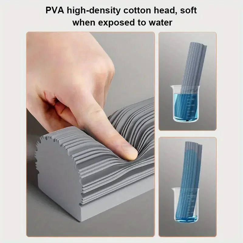 1pc Double-Fold Sponge Mop Floor Cleaning Self Squeeze Sponge Absorbent Household Floor Free Handwash Glue Cleaning Mop