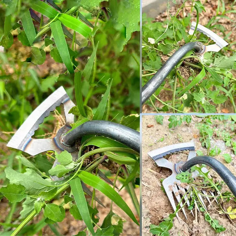 2-in-1 Manual Weed Remover and Garden Shovel