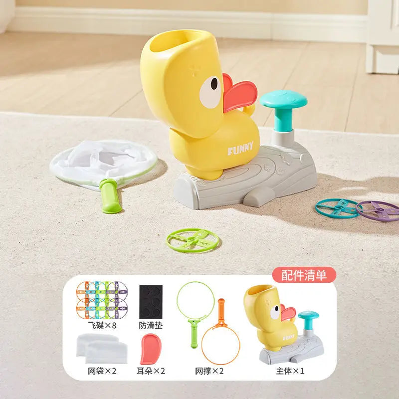 Run, Chase & Catch – Outdoor Flying Disc Launcher Toy for Active Kids (Ages 3+)