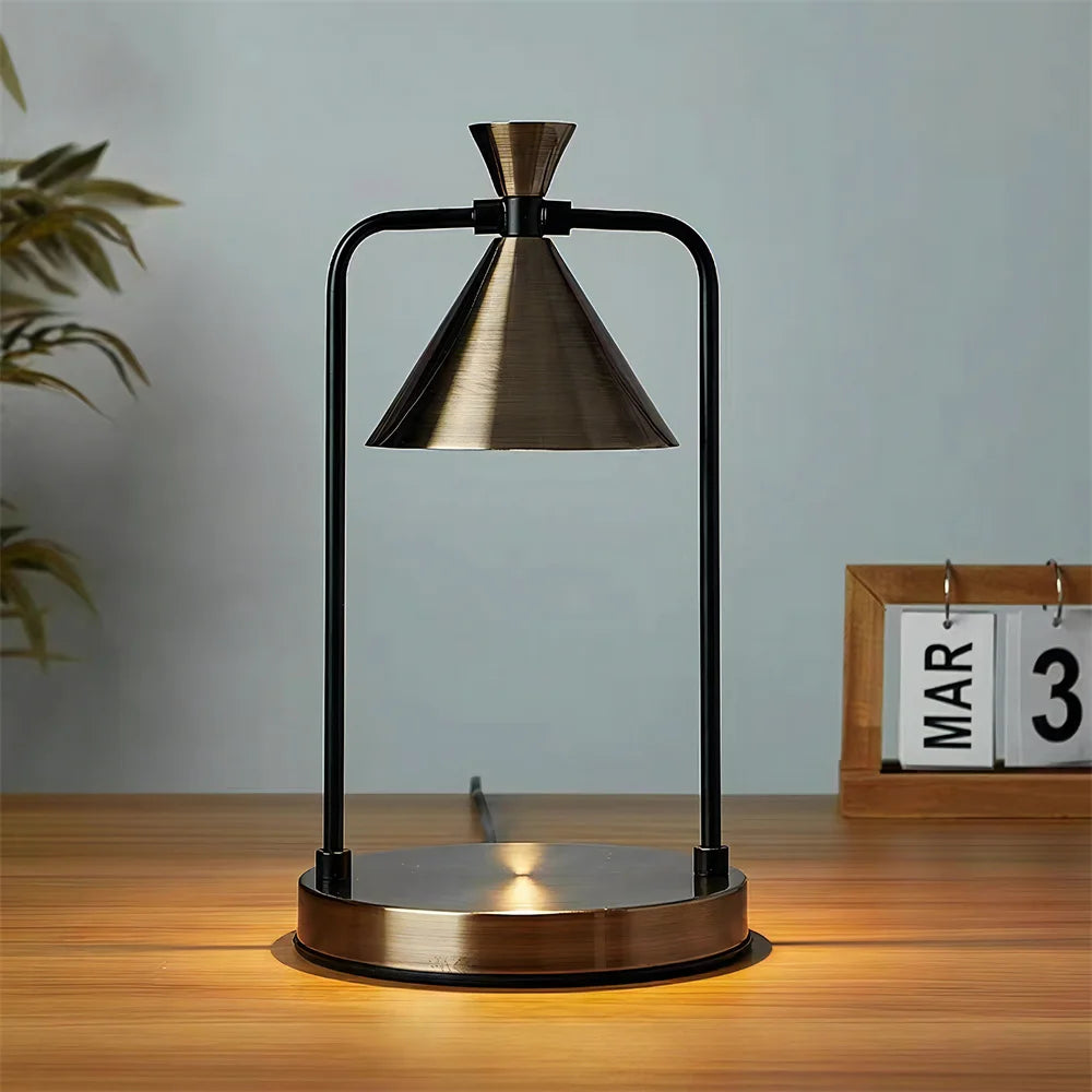 Electric Wax Melt Lamp: Dimmable Aromatherapy Table Lamp for Melting Candles