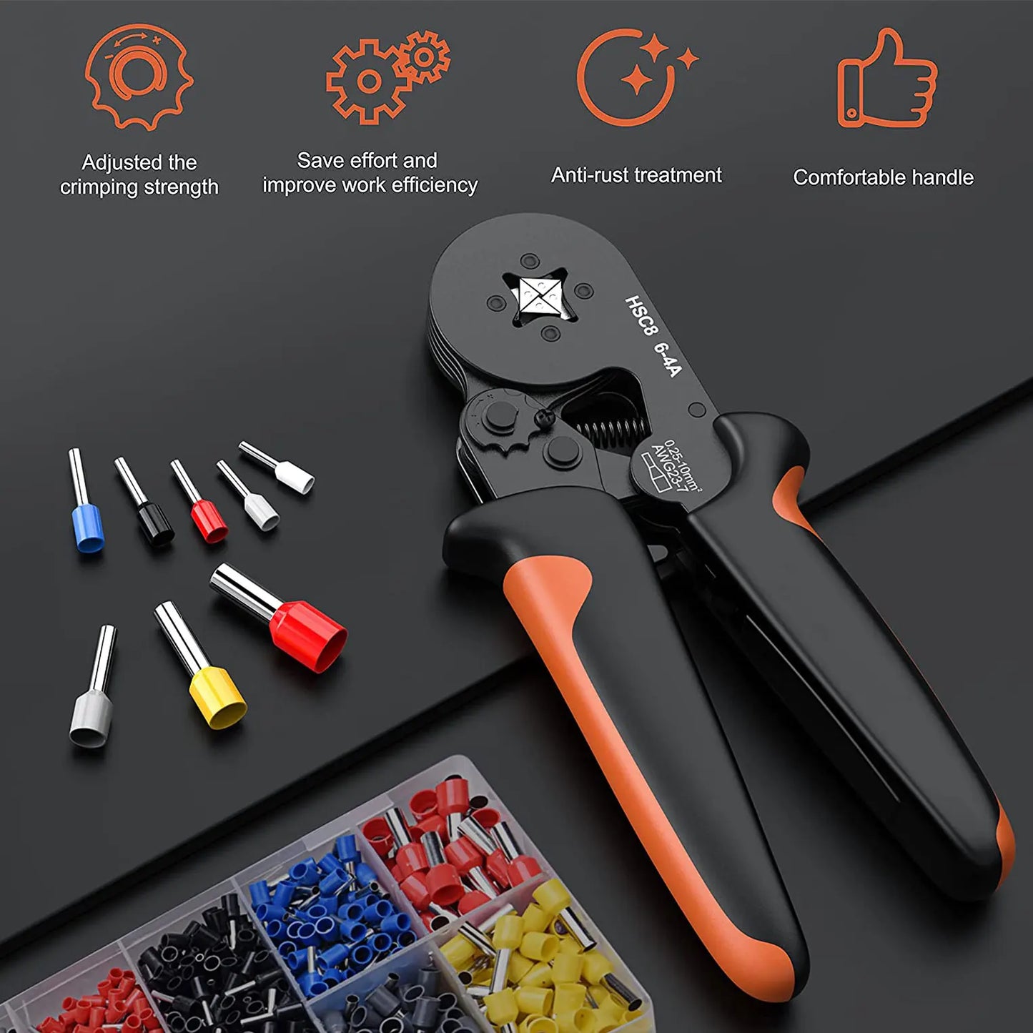 Tubular Terminal Crimping Pliers Kit