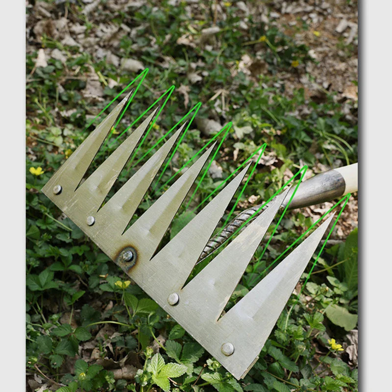 Steel Gardening Hoe Weeding Rake Tool