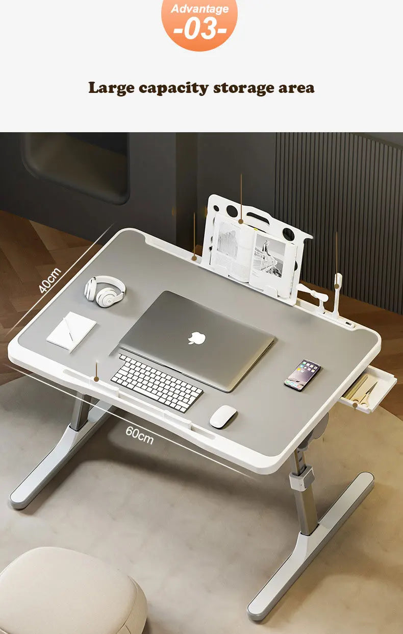 Adjustable Laptop Desk: Versatile Bedside Workstation