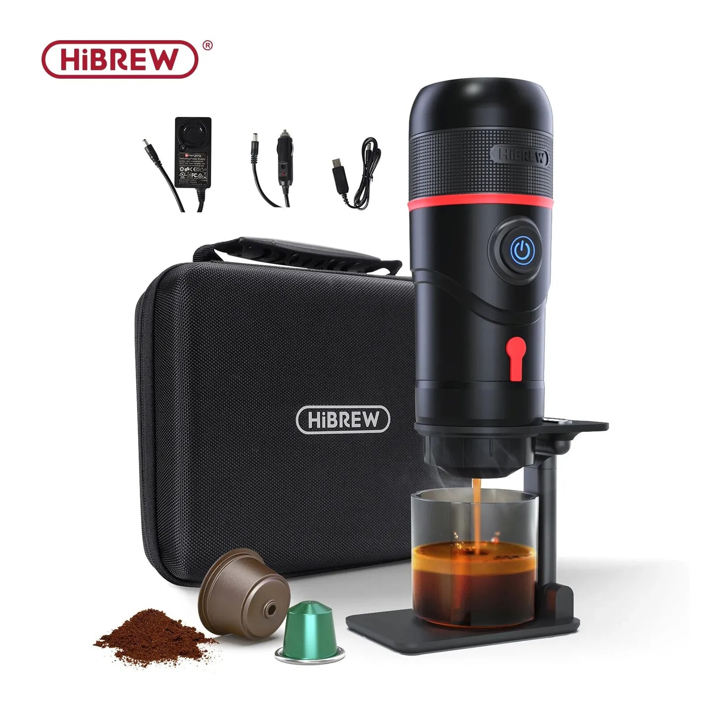 HiBREW Portable Coffee Machine for Car & Home