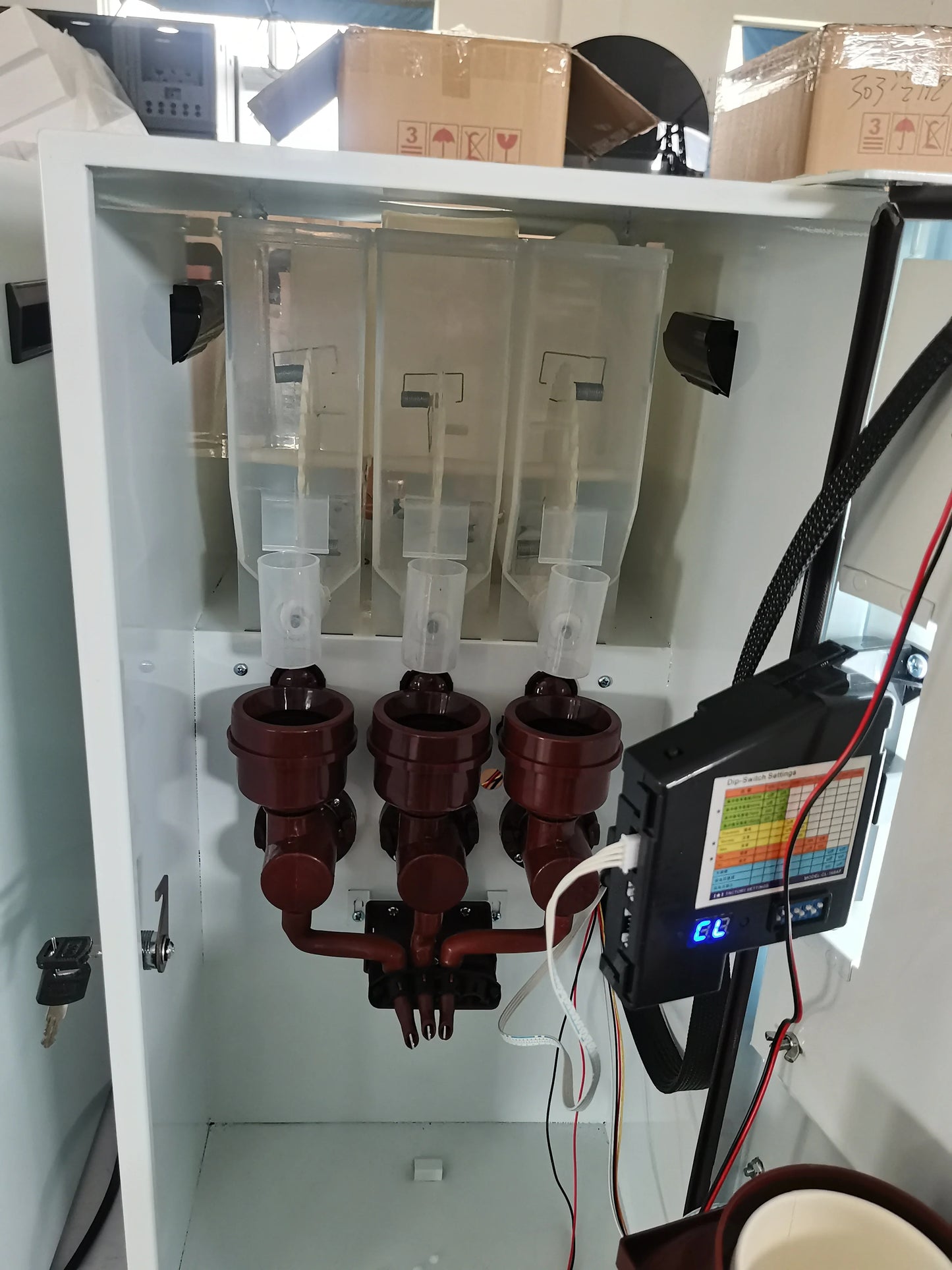 Innovative Sleek Metal Coffee Vending Machine
