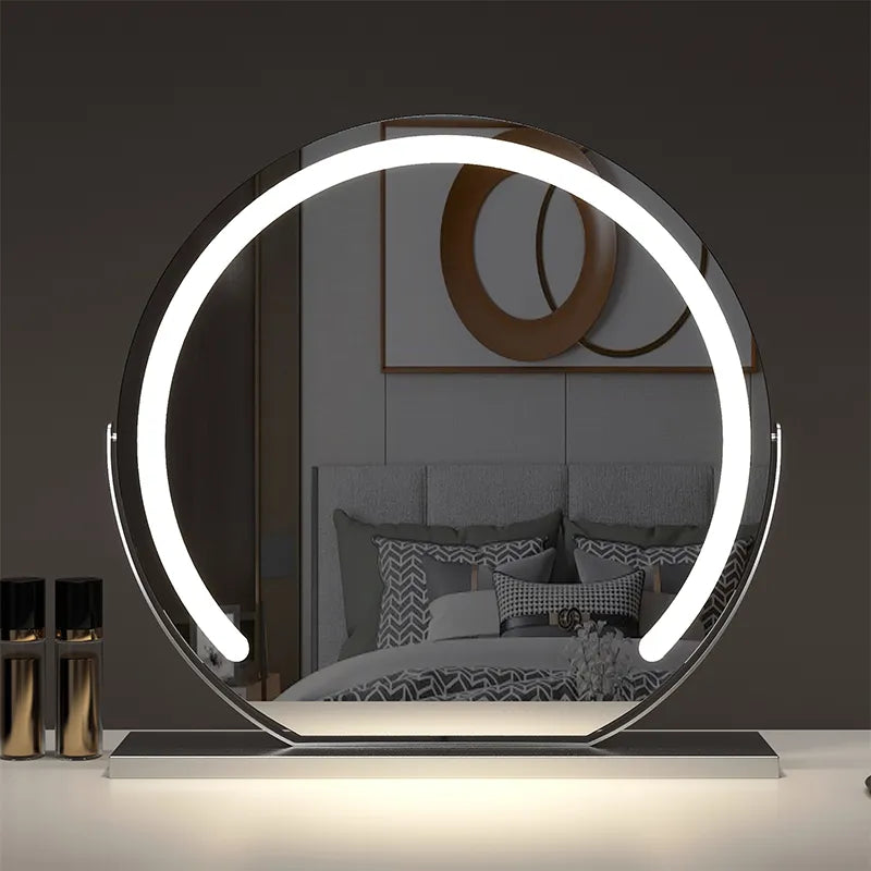 LED Round Vanity  Smart Touch Dimmable Mirror