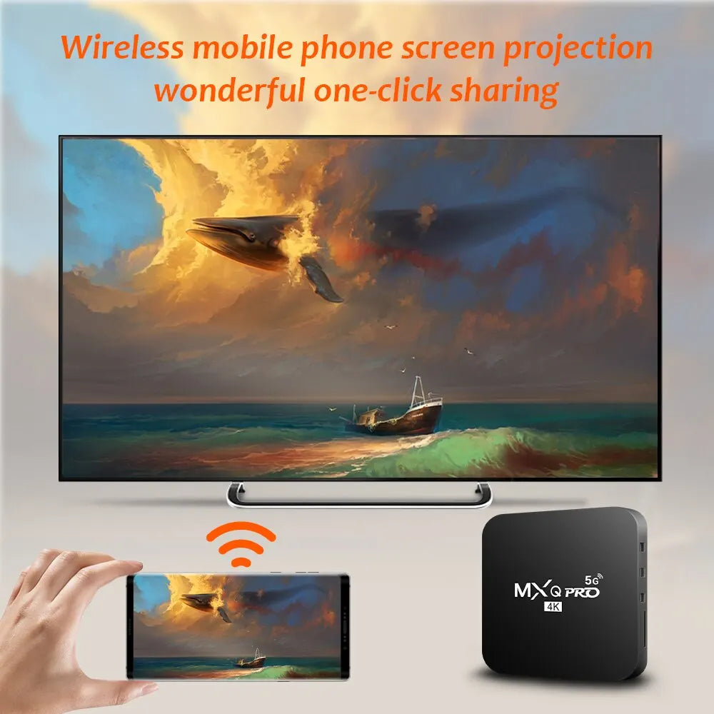 MXQ-PRO 4K HD Android 10.0 Smart TV Box