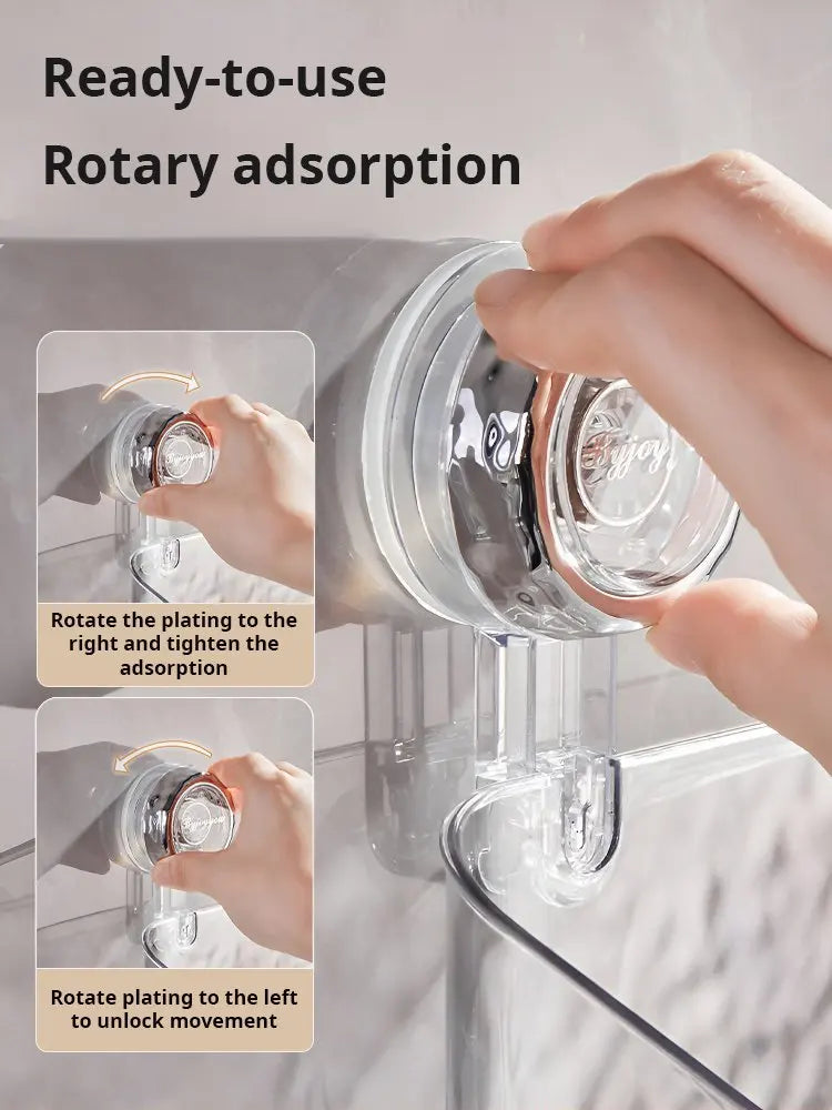 Rotating Suction Cup Shower Shelf Basket