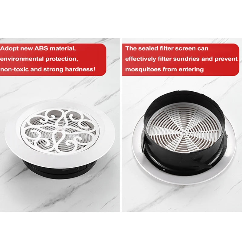 Decorative Air Vent Cover Round Ventilation Grill Outlet