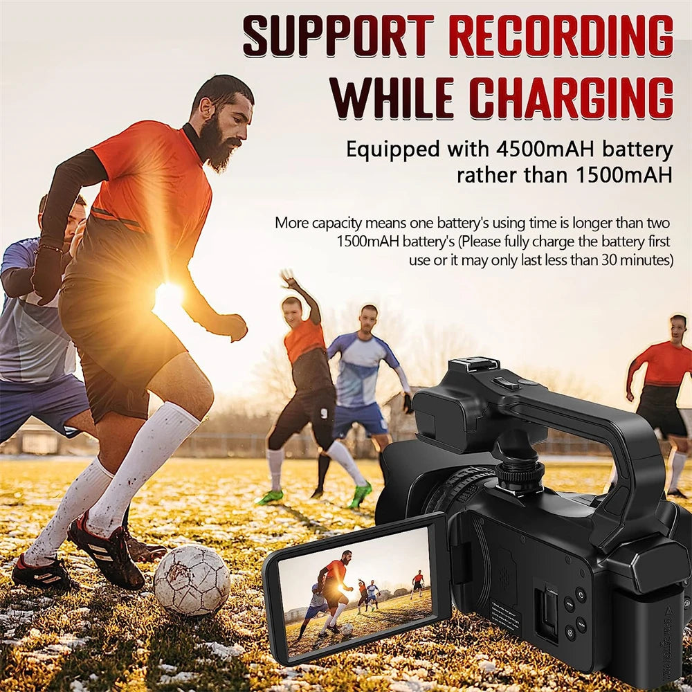 4k Quality Professional Photography Camera with 8x digital zoom and full HD capabilities