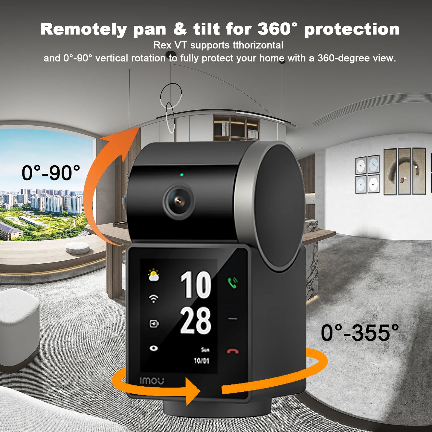 WIFI Enabled Smart Home Security with 360° Camera