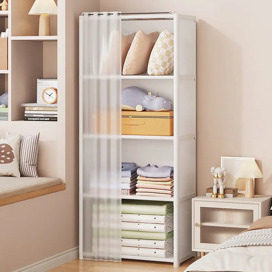 Portable Foldable Wardrobe - Spacious Dustproof Storage Solution