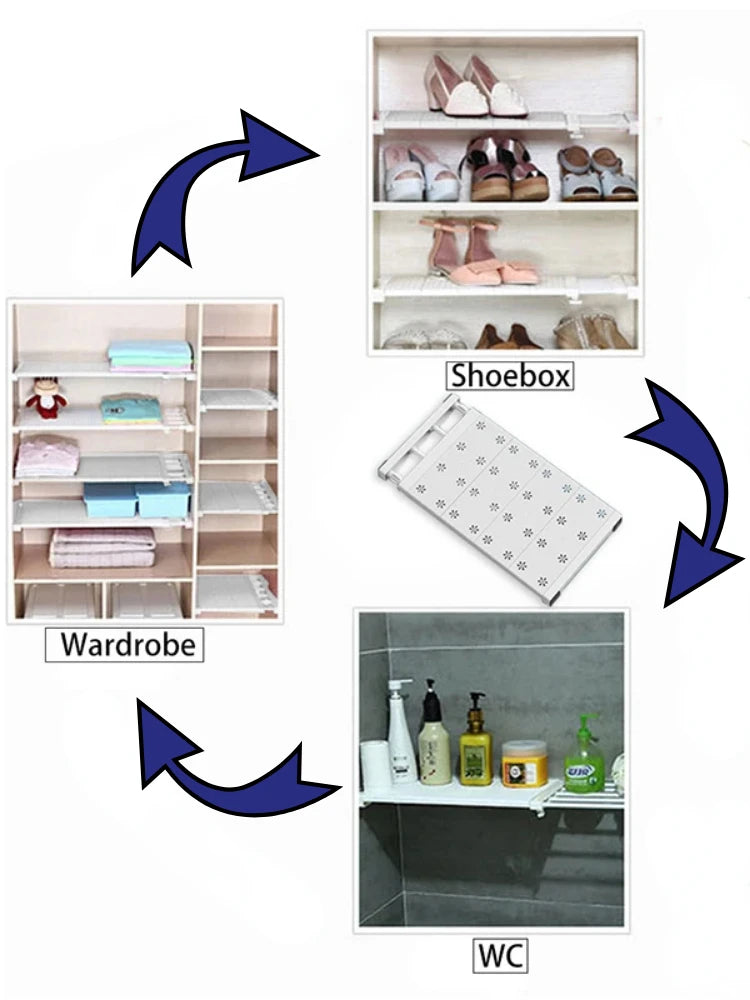 Adjustable Expandable Wardrobe Divider - Versatile Storage Solution