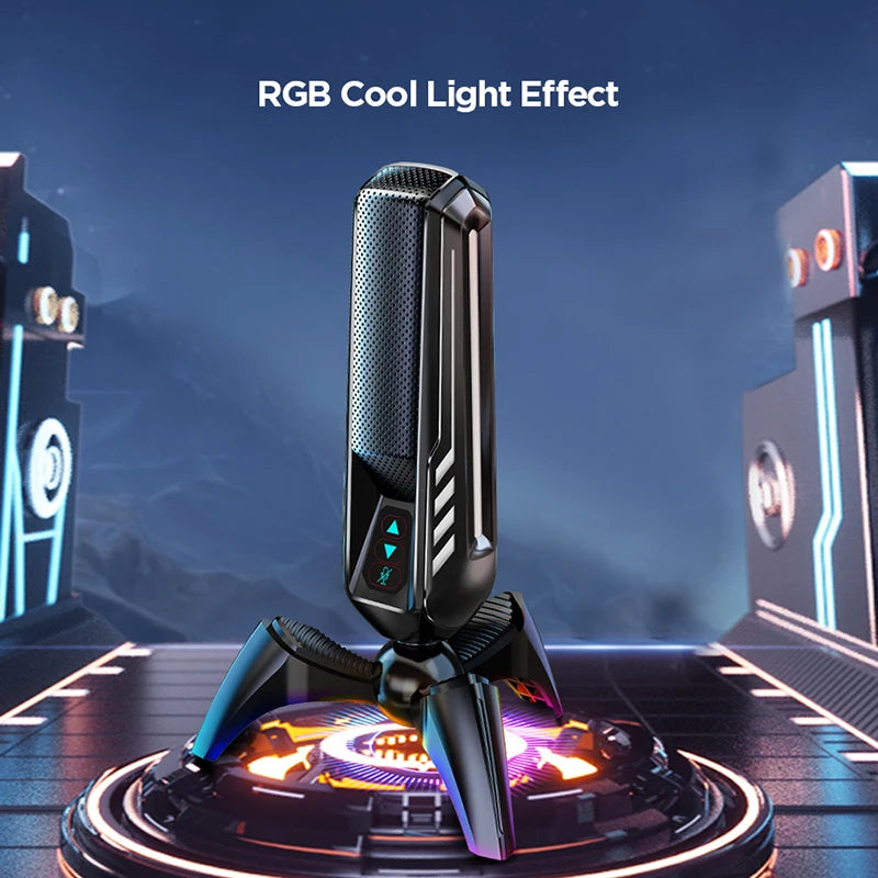 RGB Professional Live Streaming Microphone Condenser Desktop USB Noise Cancelling Podcast Mic PC Computer Studio Microphone