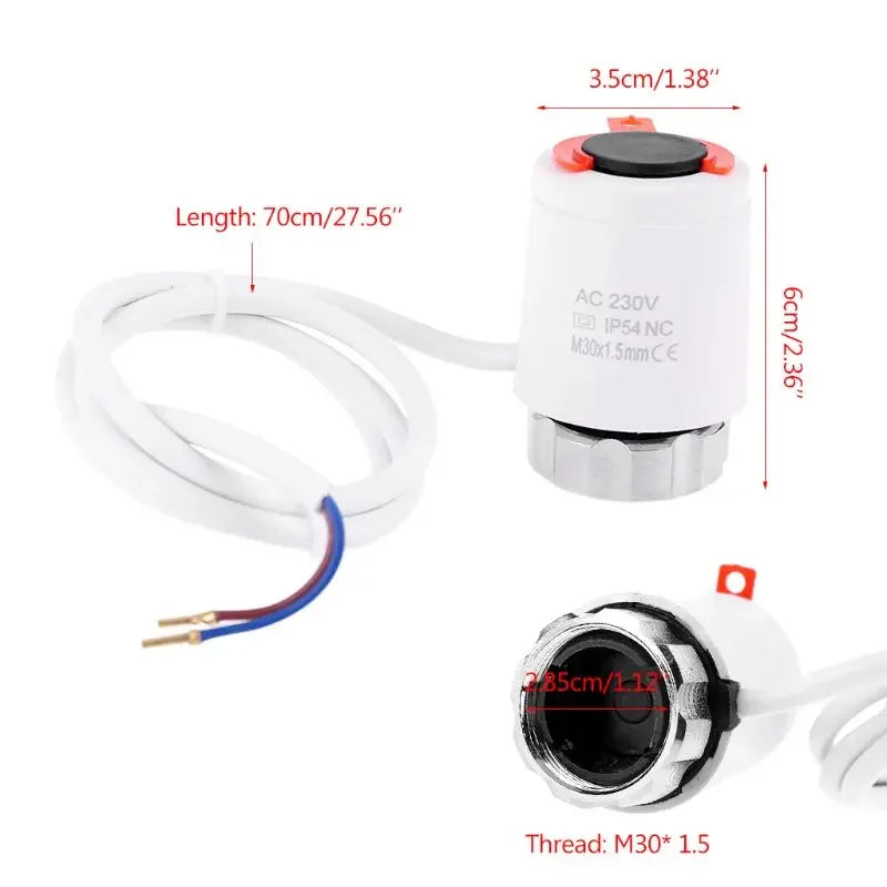 Electric Thermal Actuator Radiator for Manifold Underfloor Heating