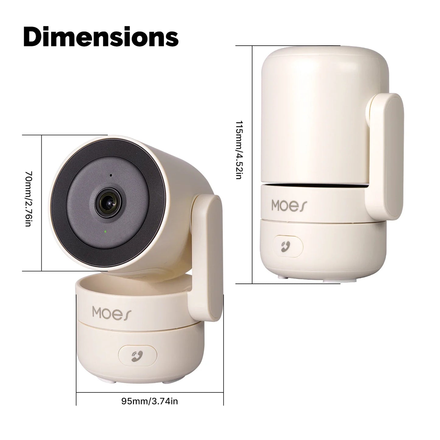 Indoor Smart Security Camera 4MP HD with Infrared Night Vision