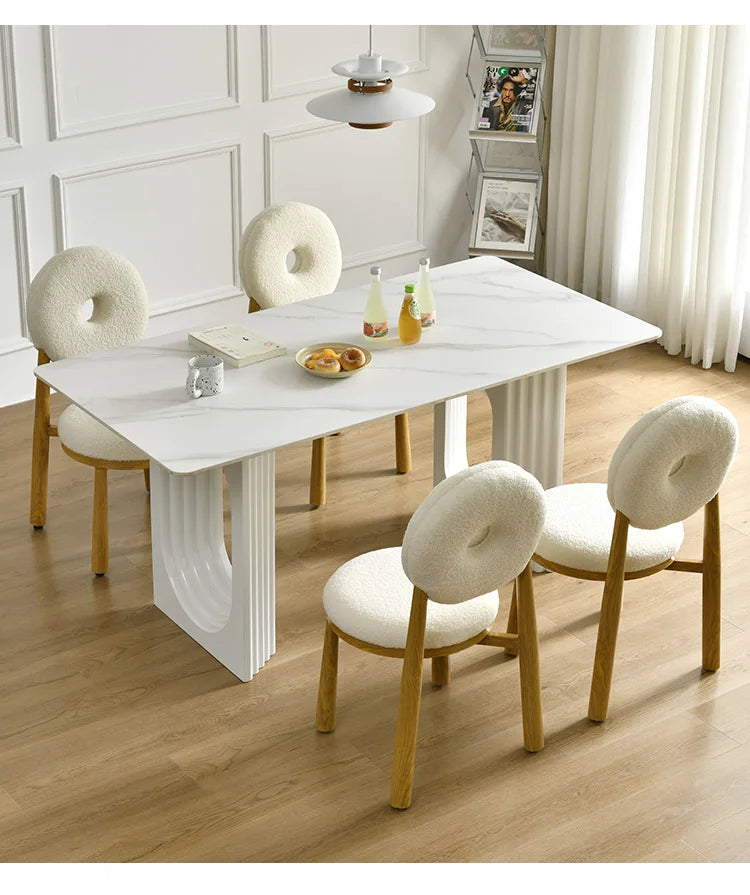 Multifunctional Dining Set - Elegant 4-Chair Ensemble