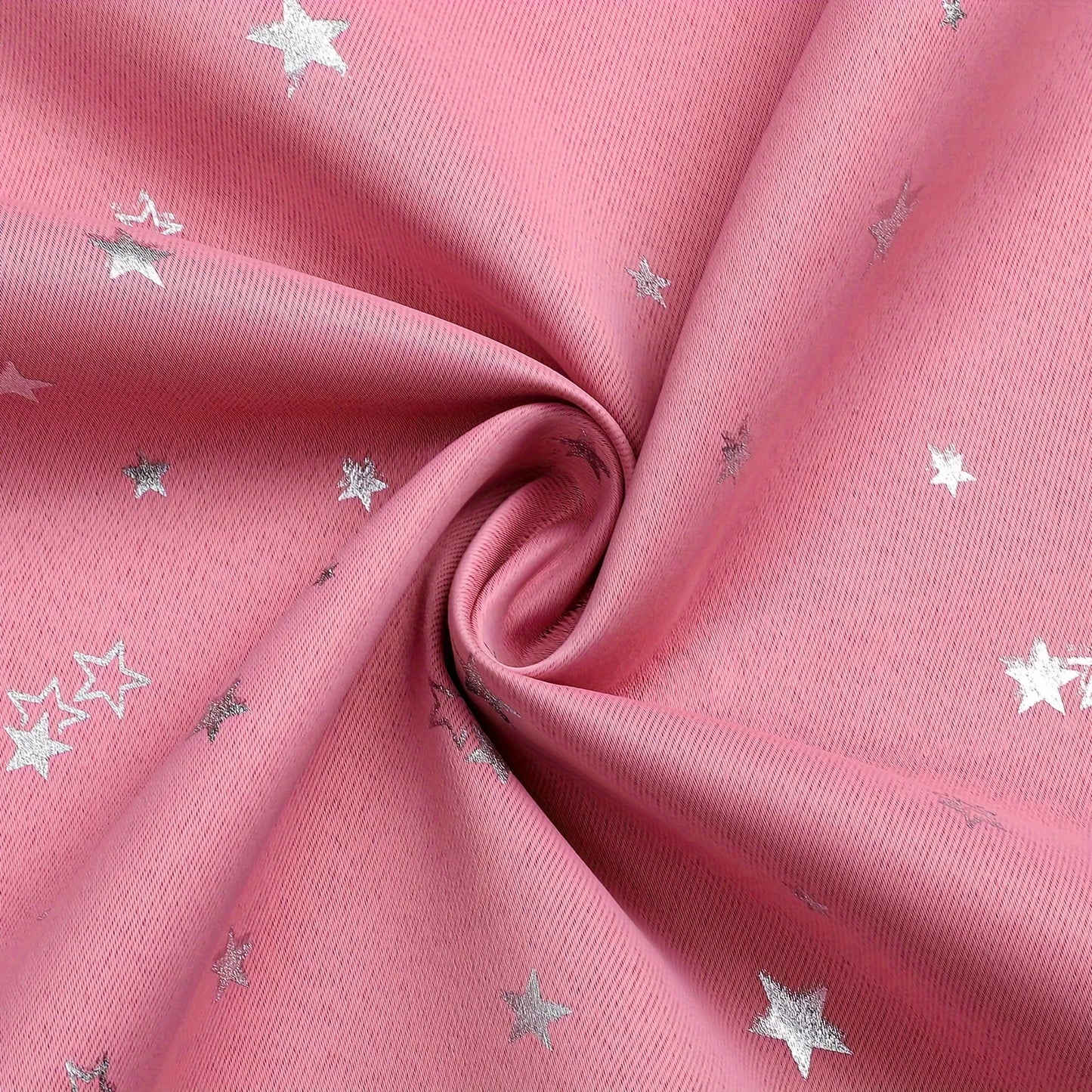 Curtains With Stars Grommet Top For Bedroom Living Room Window Drapes