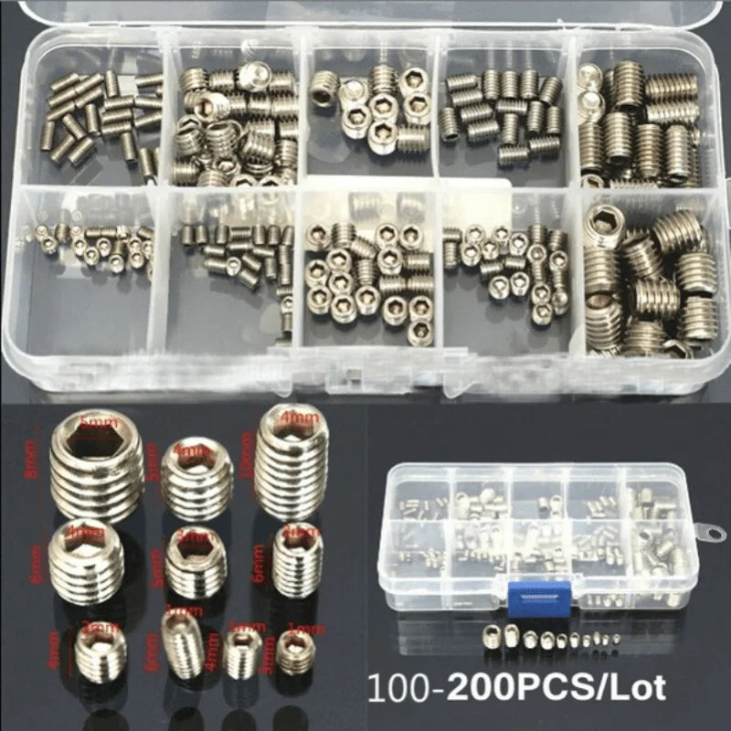 Stainless Steel Socket Head Hex  Screw Assortment Kit