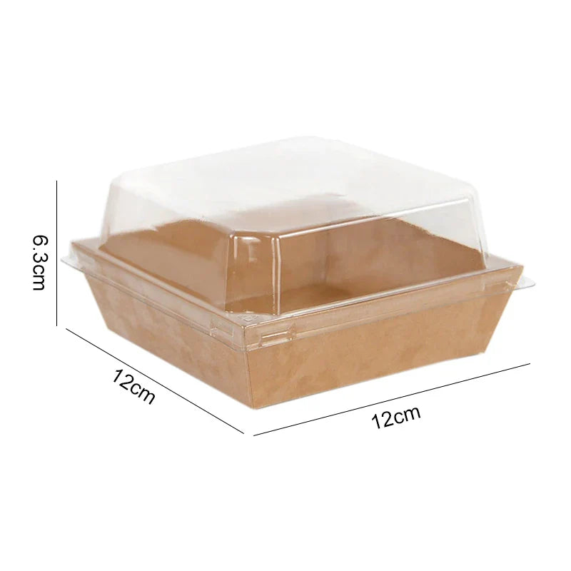 Kraft Paper Cake Dessert Donut Boxes (5/10pcs)