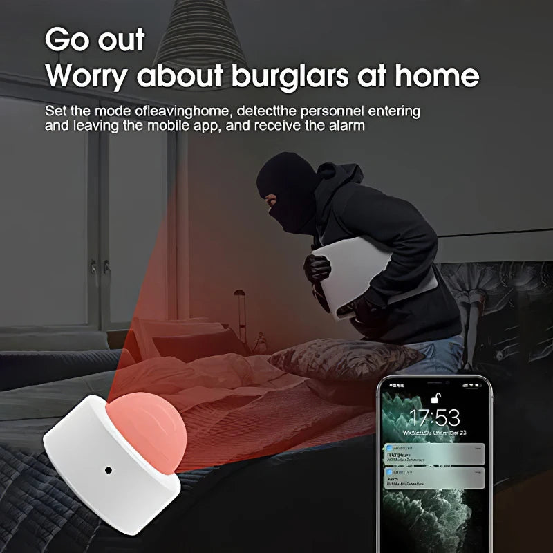 Tuya ZigBee PIR Motion Sensor Mini Infrared Human Body Presence Detector Smart Home Security Protection Alarm System Smart Life