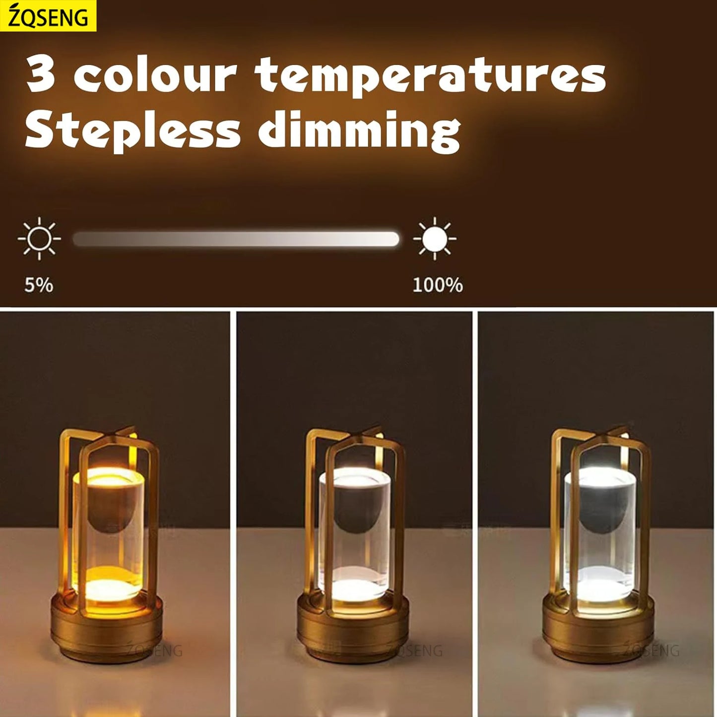 Touch Rechargeable Table Lamp - Wireless Versatility