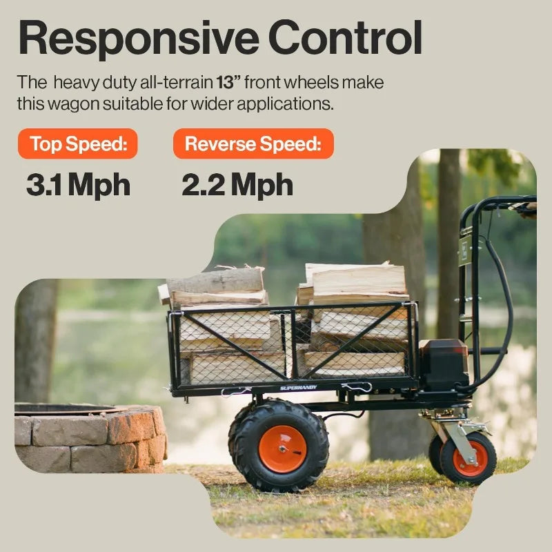 Electric Utility Service Cart - Powerful & Efficient