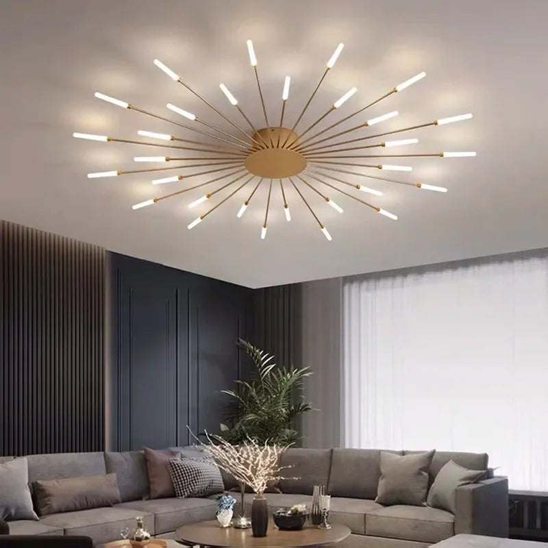 Newest LED Fireworks Nordic Elegance Ceiling Lights