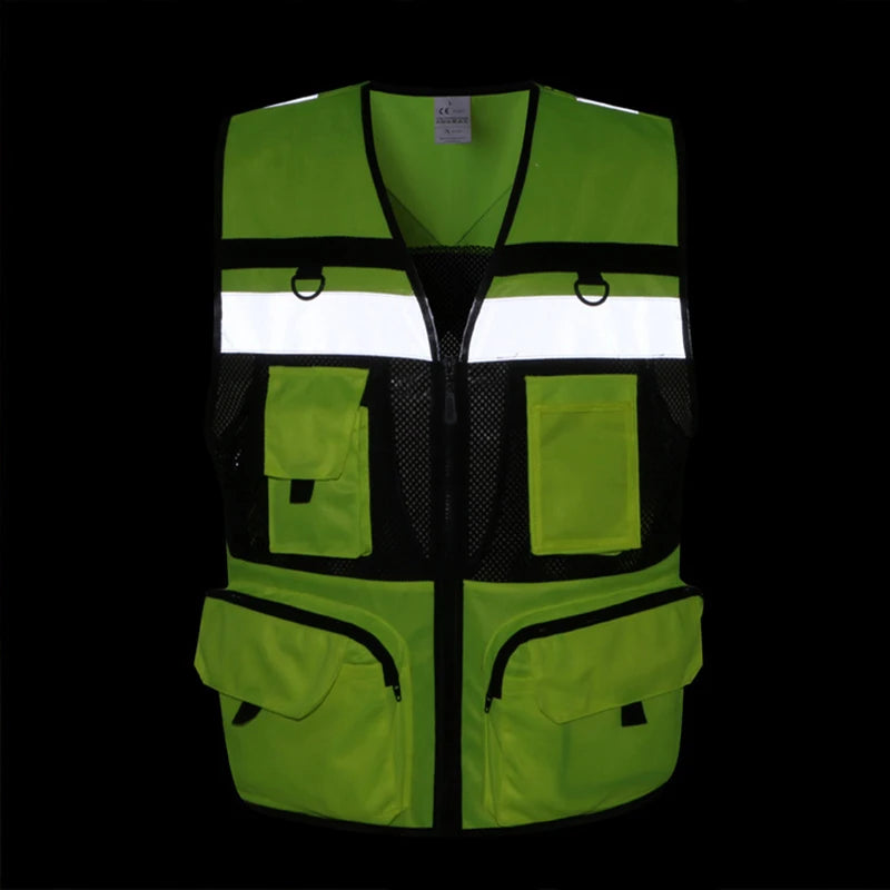 Custom Logo High-Visibility Safety Vest