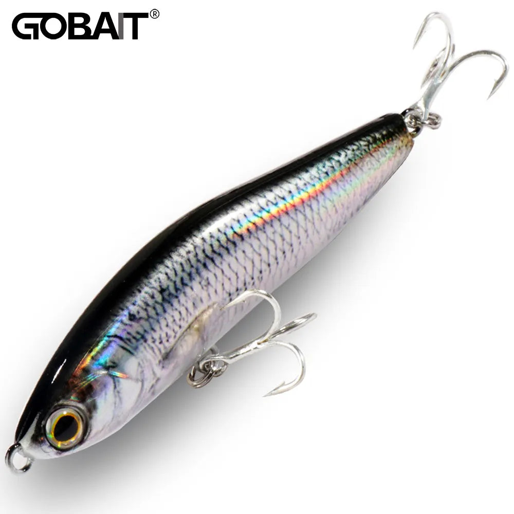 Sinking Pencil Fishing Lure | Silicone Bait Treble Hook