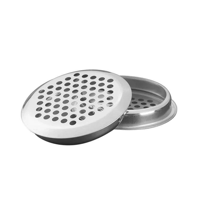 10pcs Round cabinet Air duct Vent Dia.19mm-53mm Steel Louver Mesh Hole plug decoration cover Wardrobe grille ventilation systems