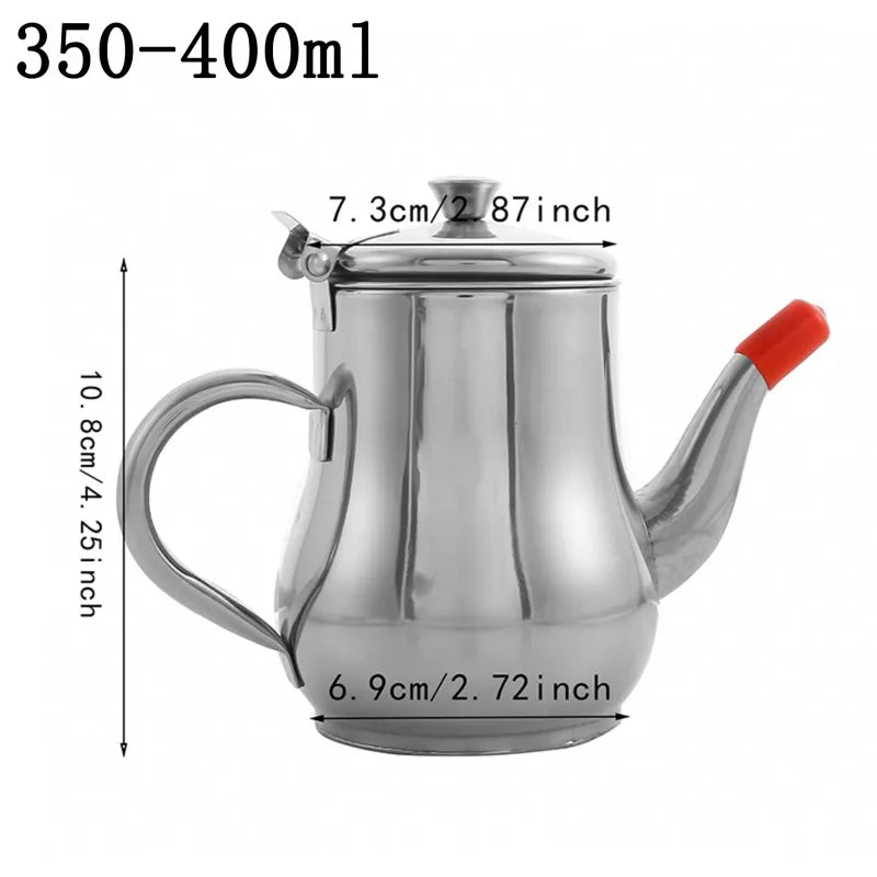 Stainless Steel Oil Filter Pot – Durable, Leak‑Proof Kitchen Storage