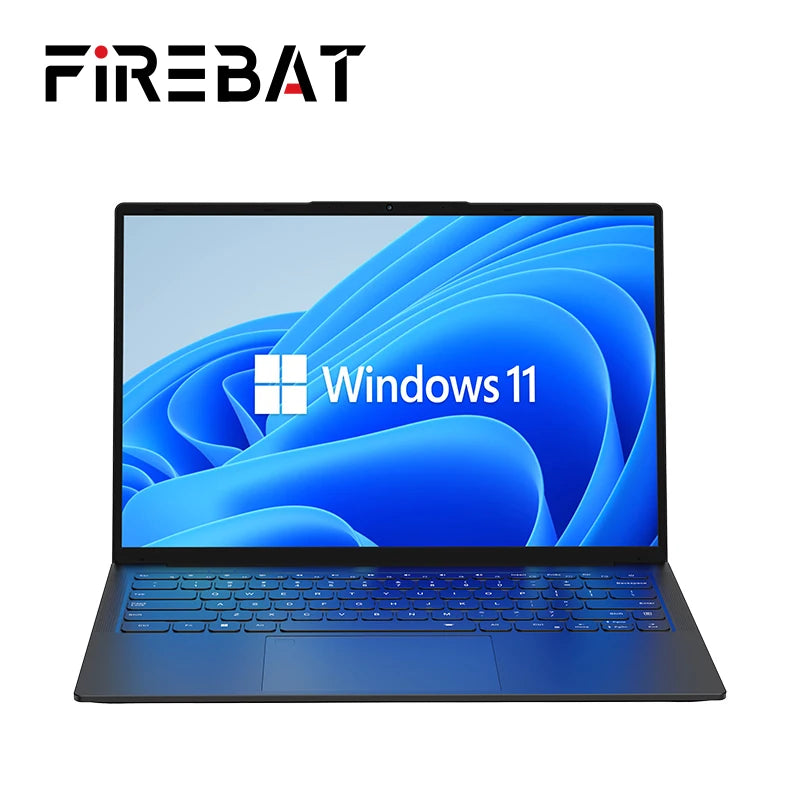 FIREBAT A16 16 Inch 100%sRGB Ultra Slim DDR4 16G RAM 1TB 1920*1200 Fingerprint Portable Intel N100 N5095 Notebook Laptop