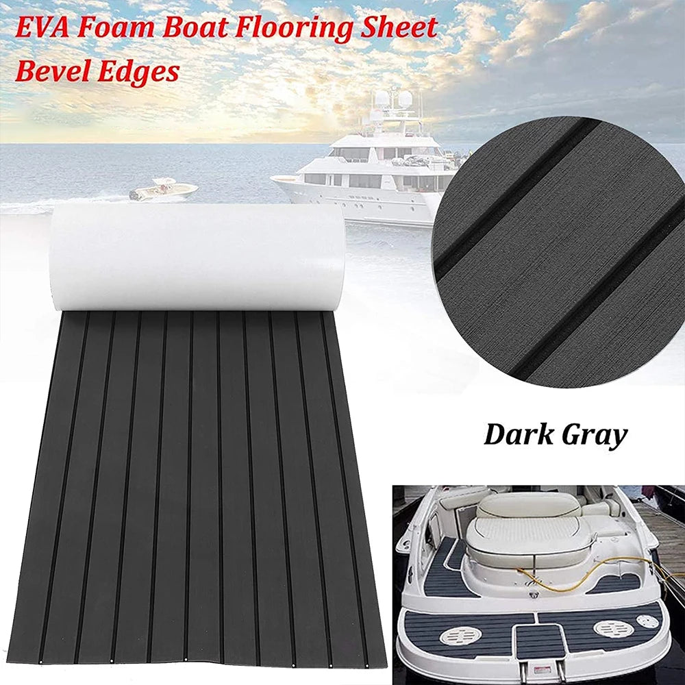 2400x550x5mm EVA Foam Faux Teak Boat Decking Mat